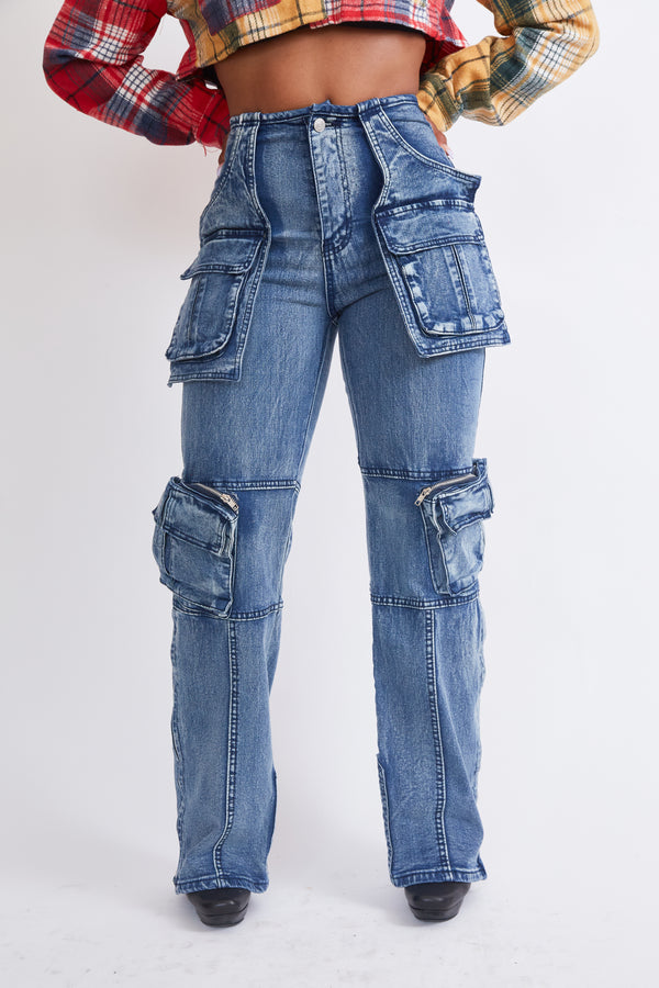 Cargo Jeans Pants